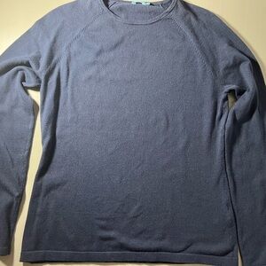 J. McLaughlin Women’s Slate Crewneck Navy Blue Sweater